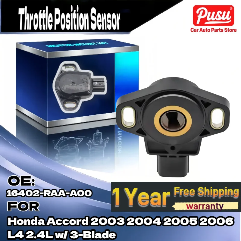 

Для нового датчика положения дроссельной заслонки TPS для Honda Accord 2003-2005 2.4L, 3-лопастной 16402-RAA-A00
