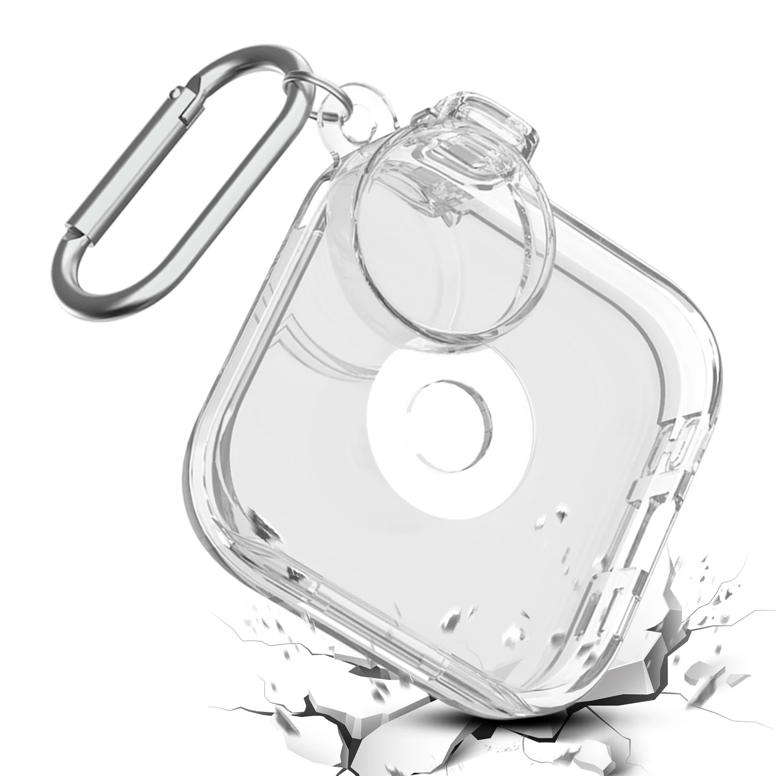 Transparent Cover For Anker Soundcore Work Voice Recorder Protective Case Shell Voice Recorder Recorder Case with Carabiner view 3
