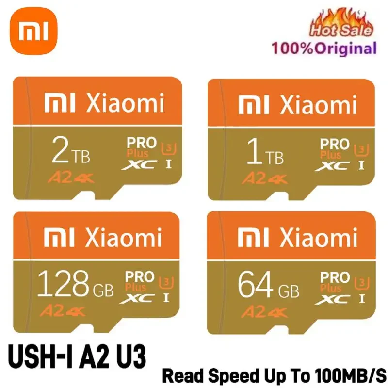 Xiaomi Original 2TB High Speed Memory Card 128GB V60 1TB Mini SD Card 512GB TF SD Card 256GB TF Card For Phone/Computer/Camera