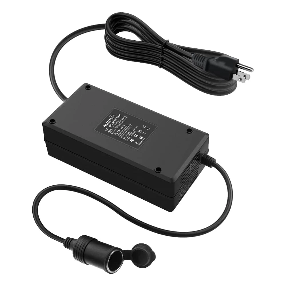 Convertidor de Corriente Alterna a Corriente Continua, 220V a 12V, 250W con Encendedor de Cigarrillos para Auto, 180V~240V CA a CC 12 Voltios 20A, Adaptador de Corriente