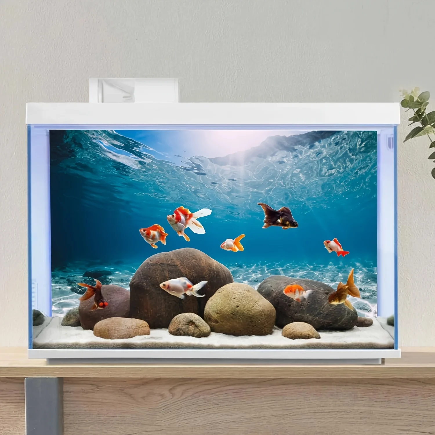 Unterwasser-Roma-Stadt, Aquarium-Hintergrundbild, Aquarium-Aufkleber, Selbstklebende Vorderseite, Aquarium-Landschaftsdekoration – Detail 4