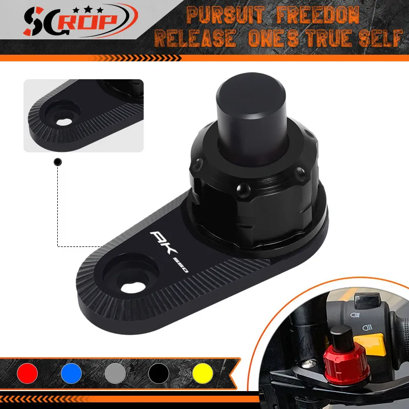 

Parking Button Lock For AK550 Xciting S400 S250 500 250 300 DownTown 125i 200i 300i 350i Motorcycle CNC Parking Auxiliary Switch