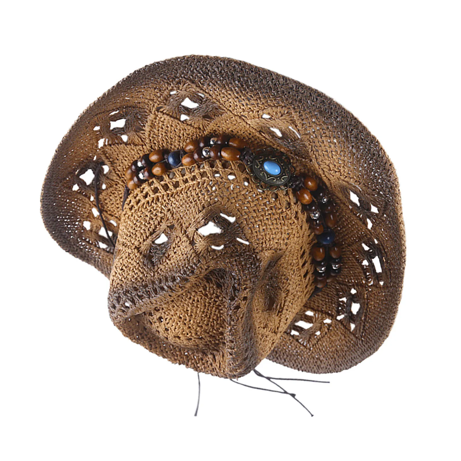 หมวกคาวบอยฟางสำหรับผู้ชายและผู้หญิง หมวกกันแดดสไตล์ตะวันตกสำหรับฤดูร้อน หมวกปีกกว้างสำหรับชายหาด หมวกสำหรับผู้ใหญ่และเยาวชน