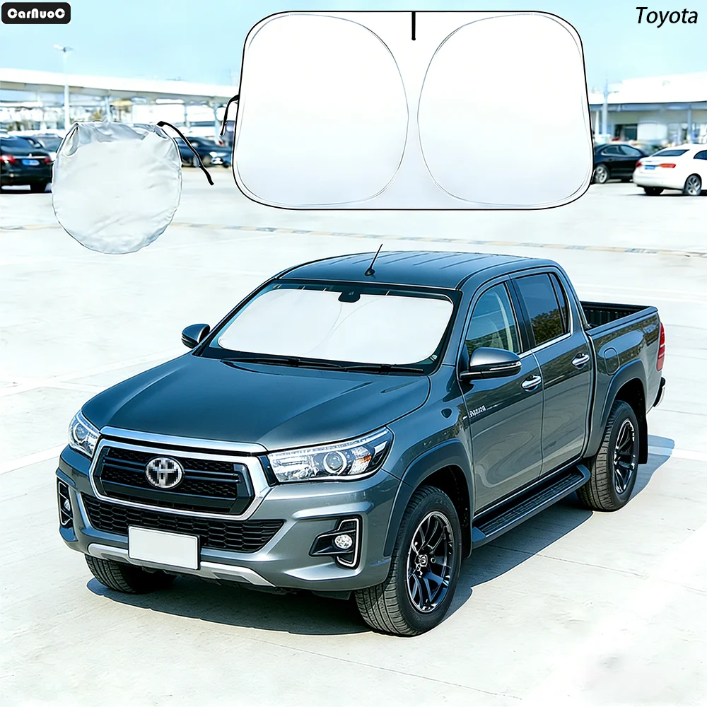 

Car Windshield Sun Shade For Toyota Hilux Vigo SR5 Sunshade Sun Visor Protector UV Heat Shield