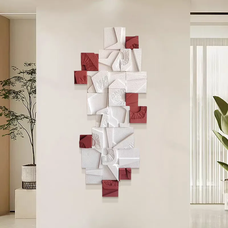 

Body wood carving hand painted abstract creative entrance corridor senior