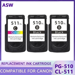 ASW Compatible Ink Cartridge PG 510 CL 511 For Canon PG510 CL511 PIXMA MP250 MP230 MP240 MP260 MP270 MP272 MP280