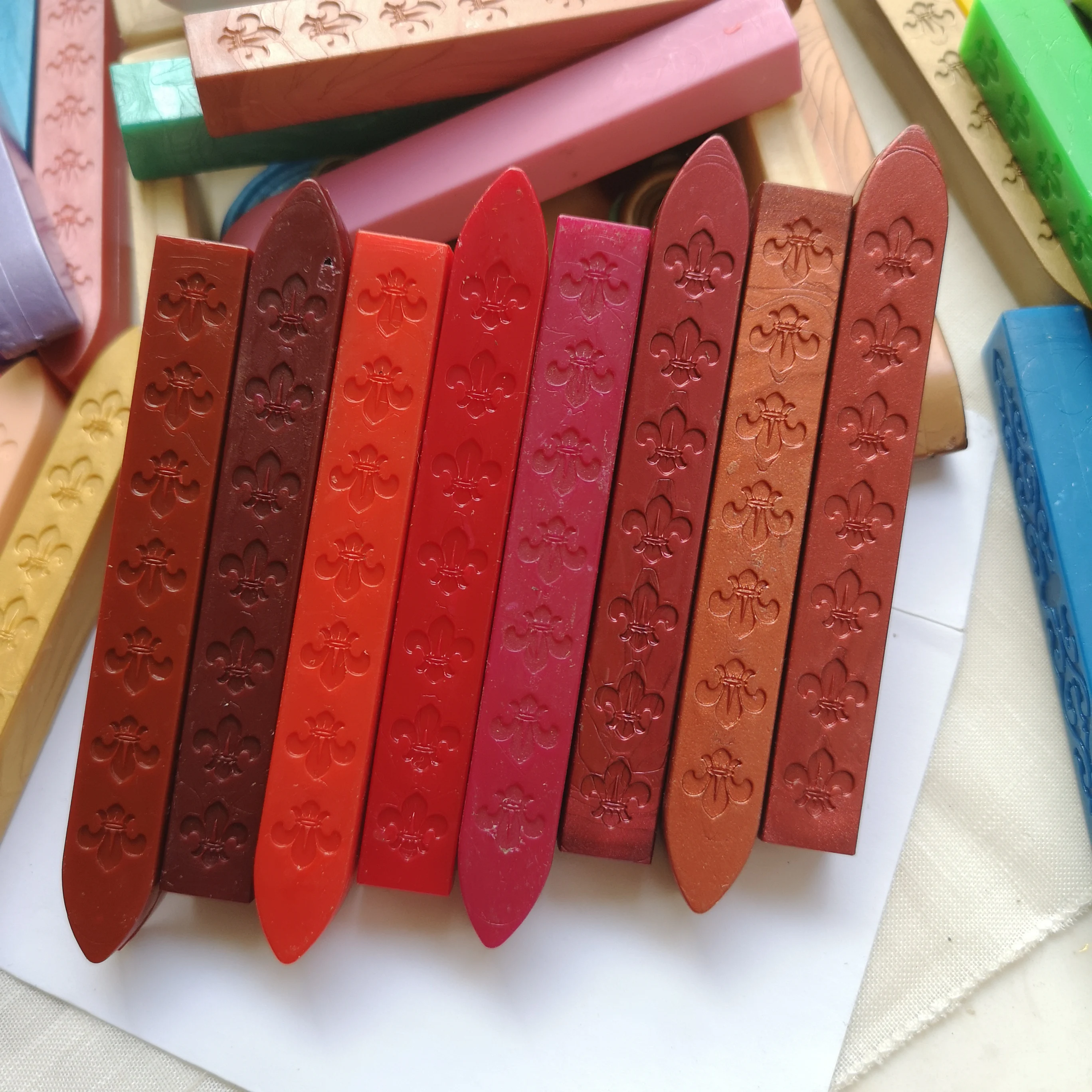 Pearl white pink Sealing Wax Stick Retro Seal Stamps For Letter Wedding Invitations 90*10*10mm Vintage Cord Wick Vintage Sealing