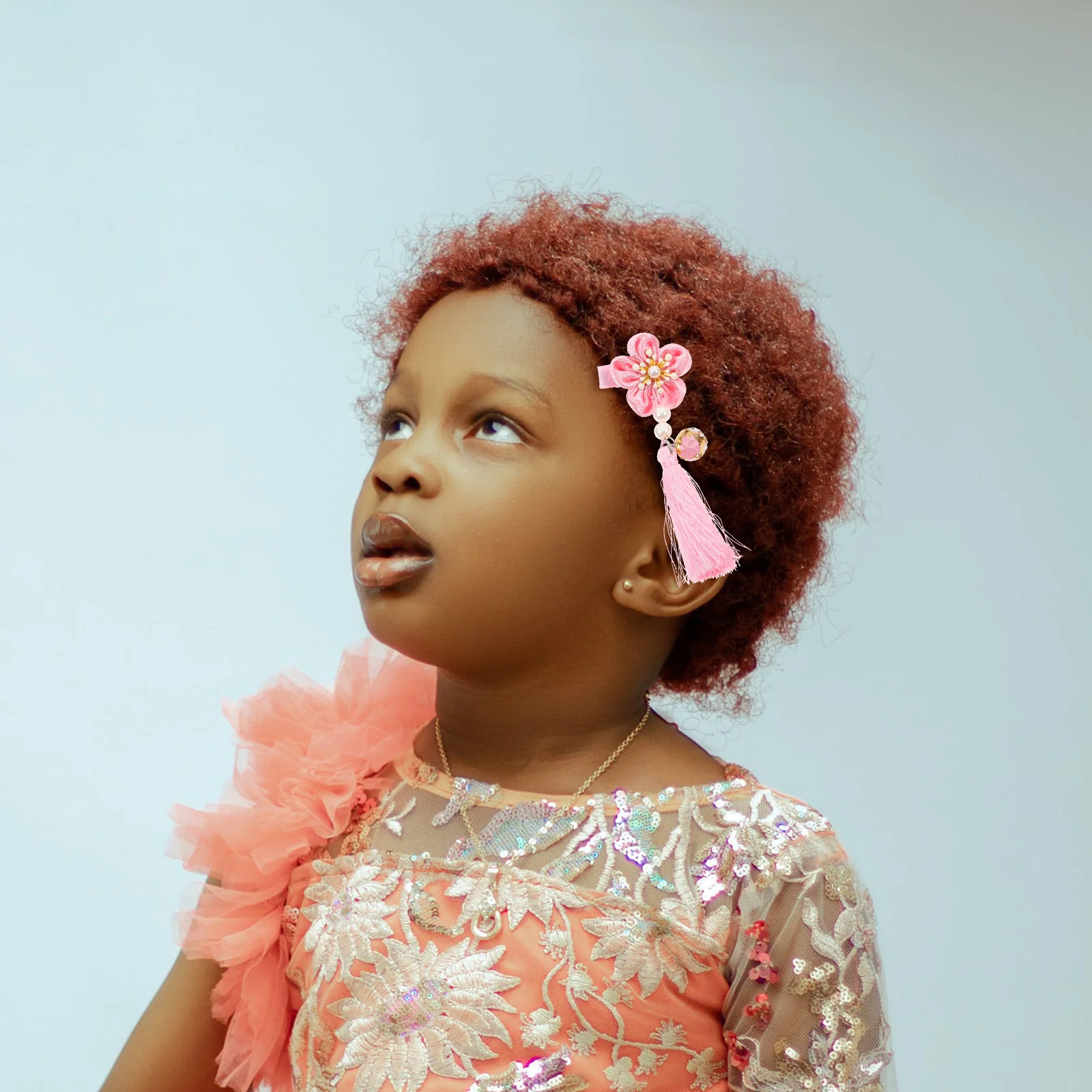 1 زوج سميكة النمط الصيني مقاطع الشعر لطيف الفتيات اكسسوارات للعام الجديد هان الملابس تأثيري شرابة دبوس الشعر الفتيات دبوس الشعر