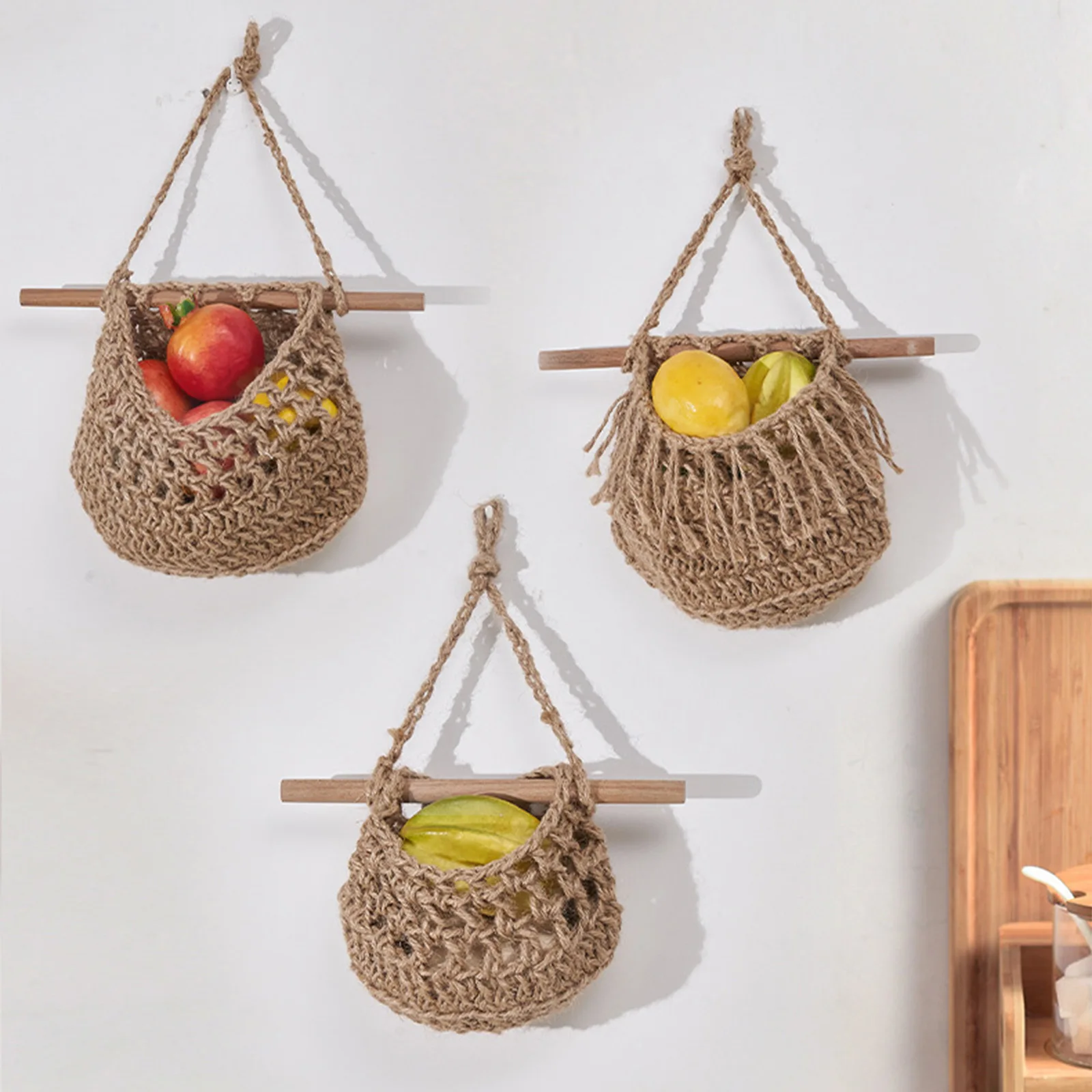 Reusable Fruit Vegetable Bag for washable Cotton Mesh Grocery Bags Cotton String Bags Net Shopping Bags Mesh Bags For Fruit