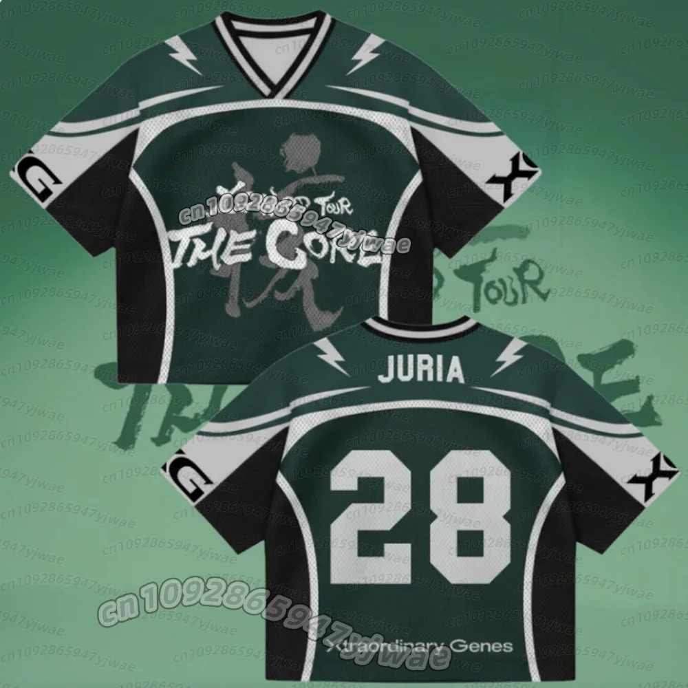Sommer Damen Katseye The Wildworld Tour 2026 Mesh-Trikot Fan-Konzert Leichtgewichtiges K-Pop Inspiriertes Trikot – Detail 9