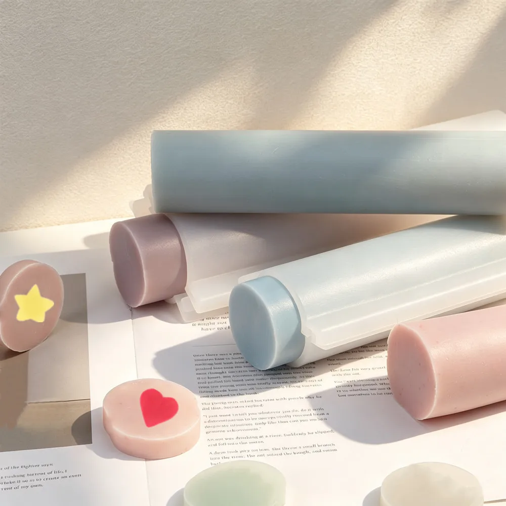 Dia.1.97inches BIG Round Silicone Column Embedded Mold Tube Shape for Resin Unique Shapes Soap Tool--Built-in Soap Making Tool