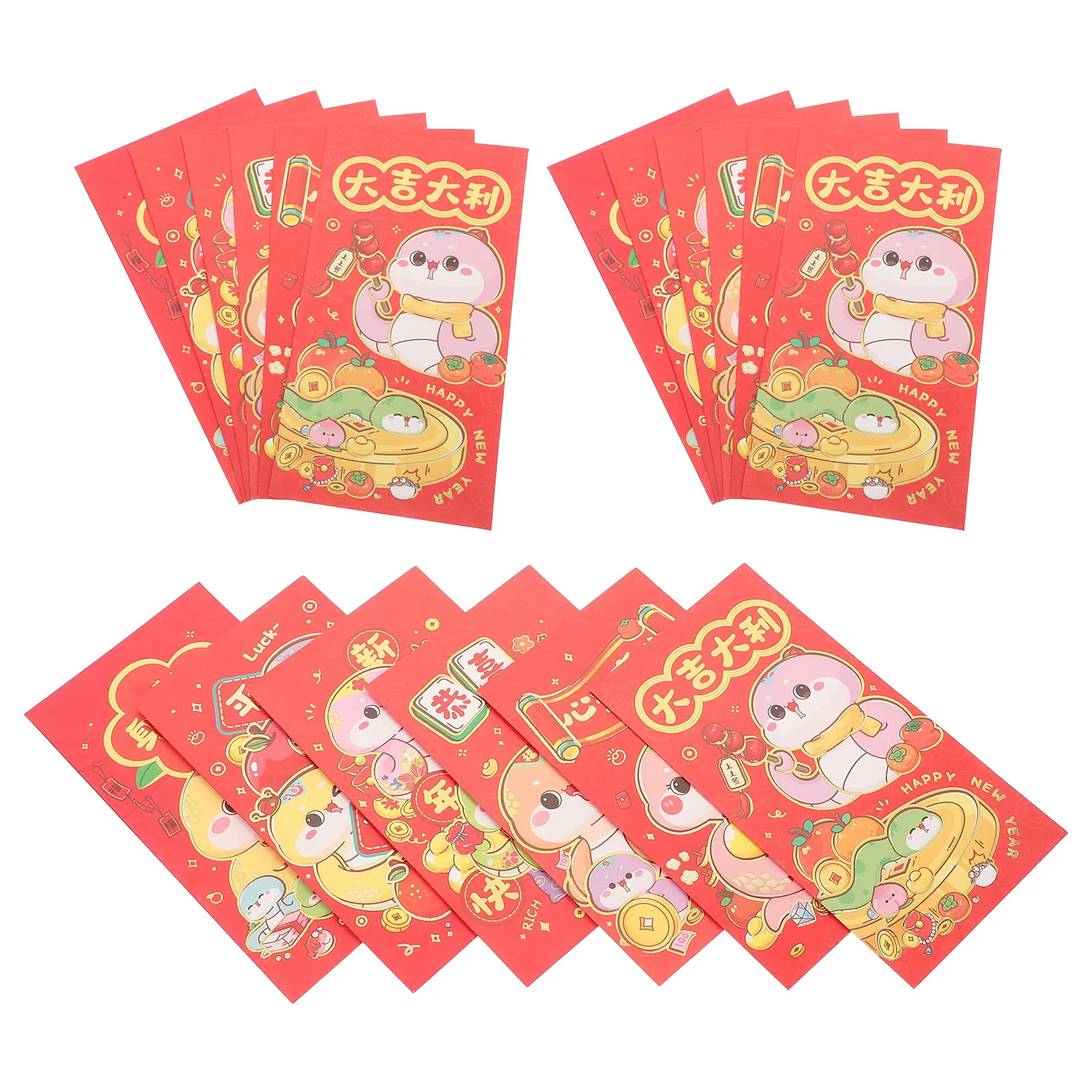 

18 Pcs Red Envelope Bag Decorative Envelopes Chinsee Chinese Hongbao New Year Large