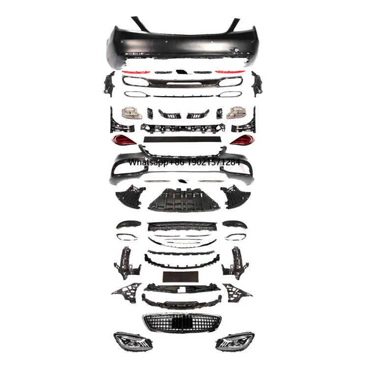 

Auto Parts W222 Upgrade 2020 Style BodyKit Grill LED Headlights TailLights Bumpers Body Kit for 2014-2017
