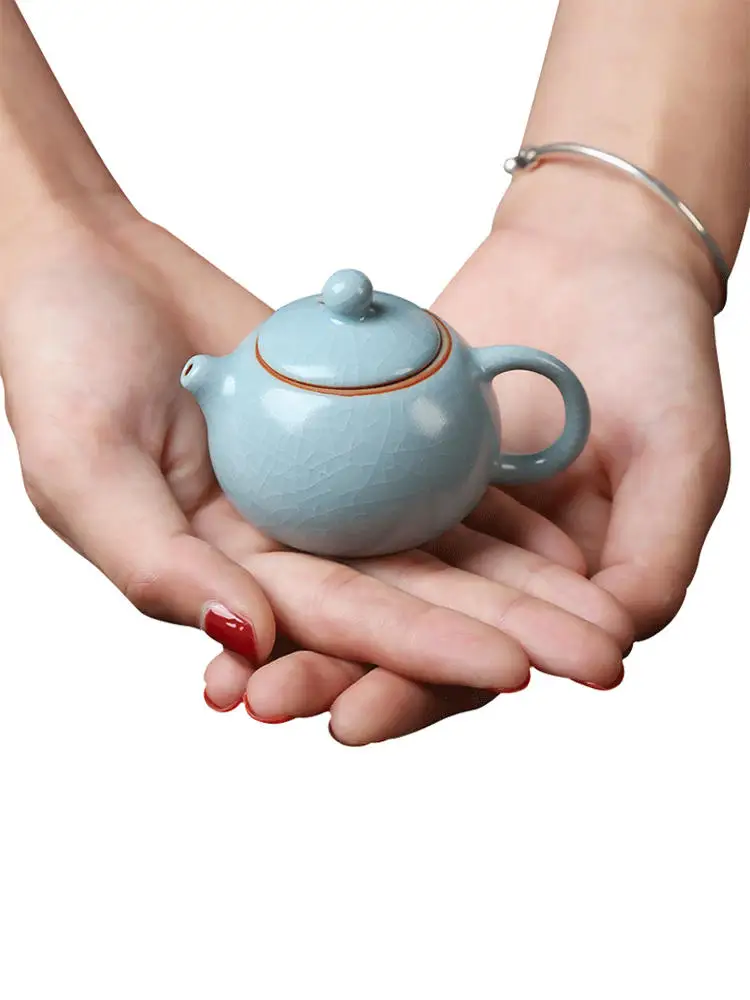 Mini Teapot Fingertip Pot, Tea Pets, Small Capacity, Ceramic Figurine, Gongfu Tea Accessories, Zen Home Decoration