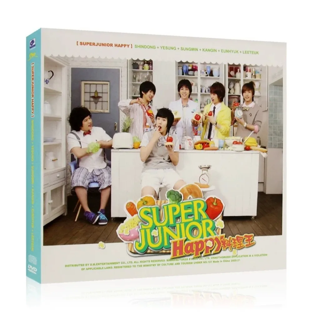 

Super Junior H «Cooking King» K-Pop CD + DVD — видео для музыки и MV — забавные ритмы для автомобилей, домашнего аудио/визуального времени