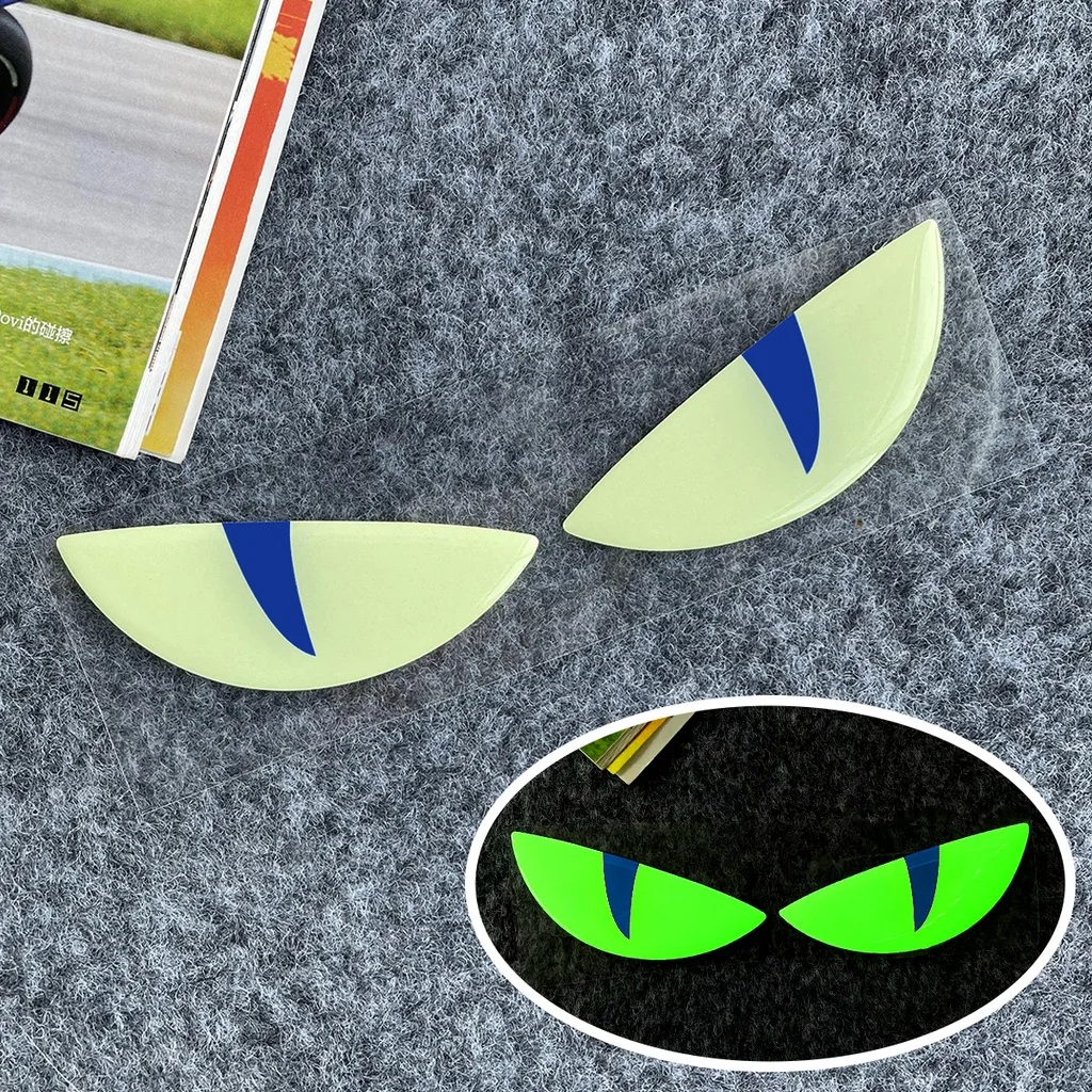 Devil Eyes Nighttime Luminous 3D Gel Stickers Decor Motorcycle Scooter Body Windshield Decal Accessories for R1200GS XT660X