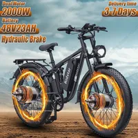 Ridstar E26 Electric Bicycle 2000W Powerful Motor 48V23AH Lithium Battery Ebike Hydraulic Brake 26*4 Inch Fat Tire Electric Bike