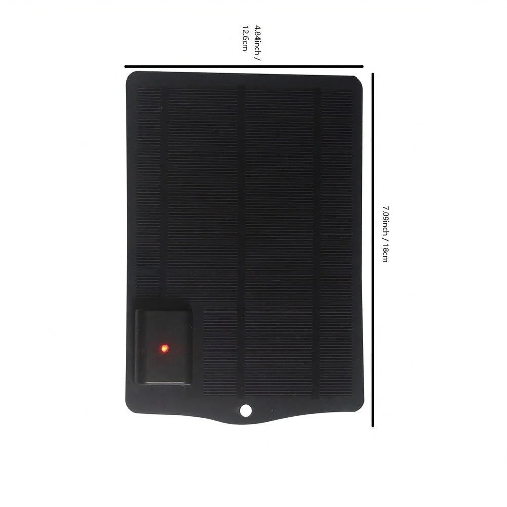 5W Portable Solar Panel for Charging Phones Tablets LED Lights and Portable Fans in Natural Sunlight Without External Power