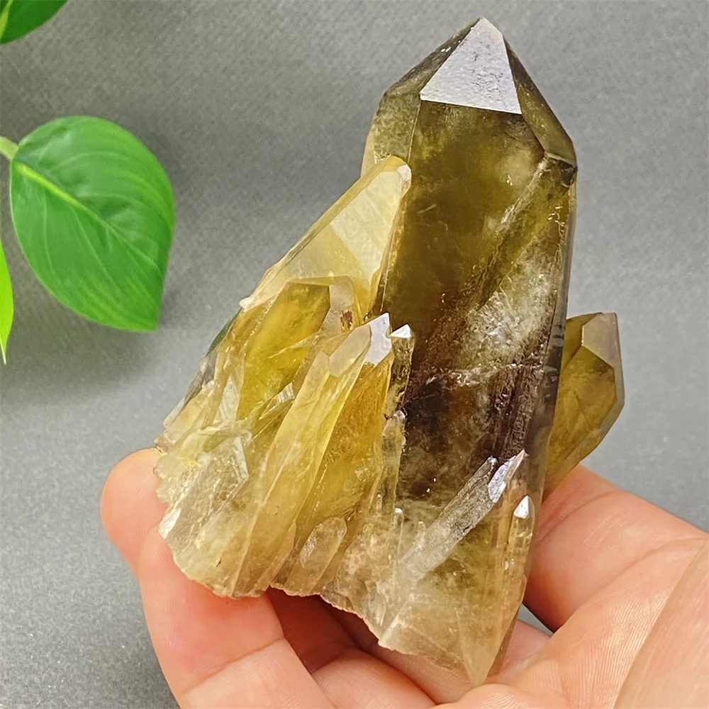 1PC Natural Brazilian Black Crystal Smoky Quartz Ore Specimen Crystal Cluster Mineral Home Decoration