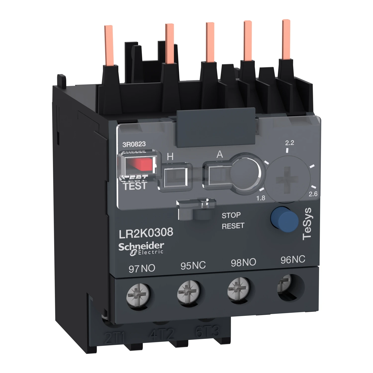

LR2K0308 differential thermal overload relay, 1.8...2.6A, class 10A