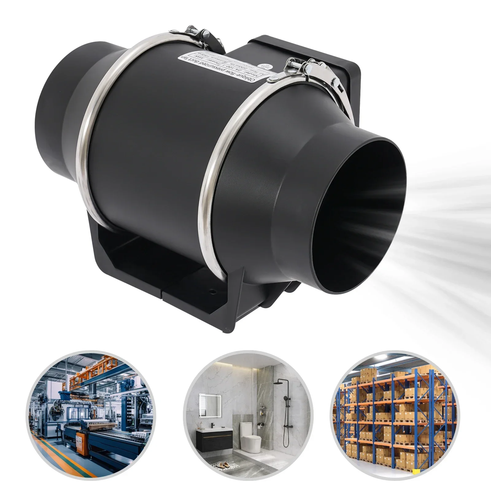 YIYIBYUS 220 В вытяжки тумбопроводный вентилятор с вентиляционным отверстием дляño Extractor ventilación cocina inodoro pared
