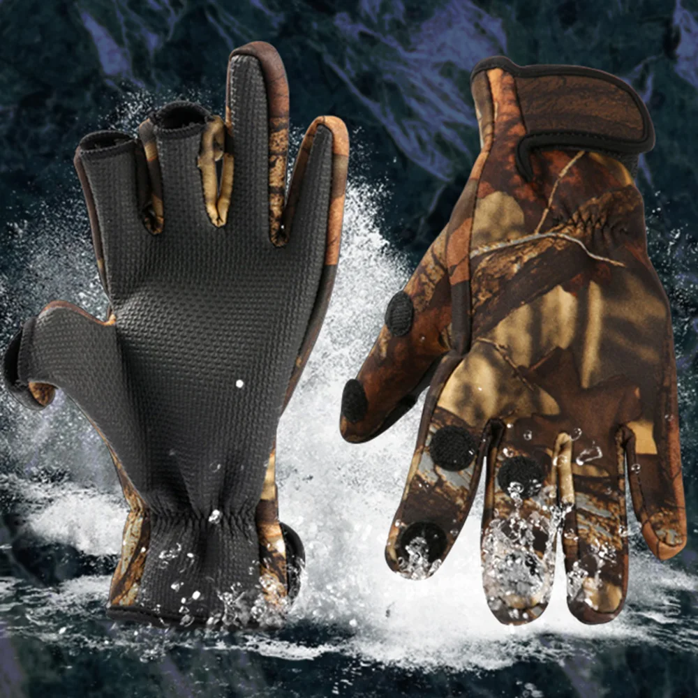 

Fishing Gloves Seasons Fishing Mitts Wear Resistant Fishing Gloves Hunting Cycle Working Training Gloves
