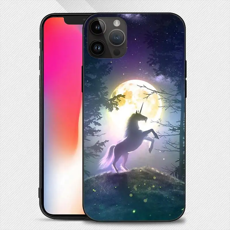 handsome Pegasus unicorn Phone Case For iphone 14 13 12 11 Pro Max Mini X 7 8 Soft Case