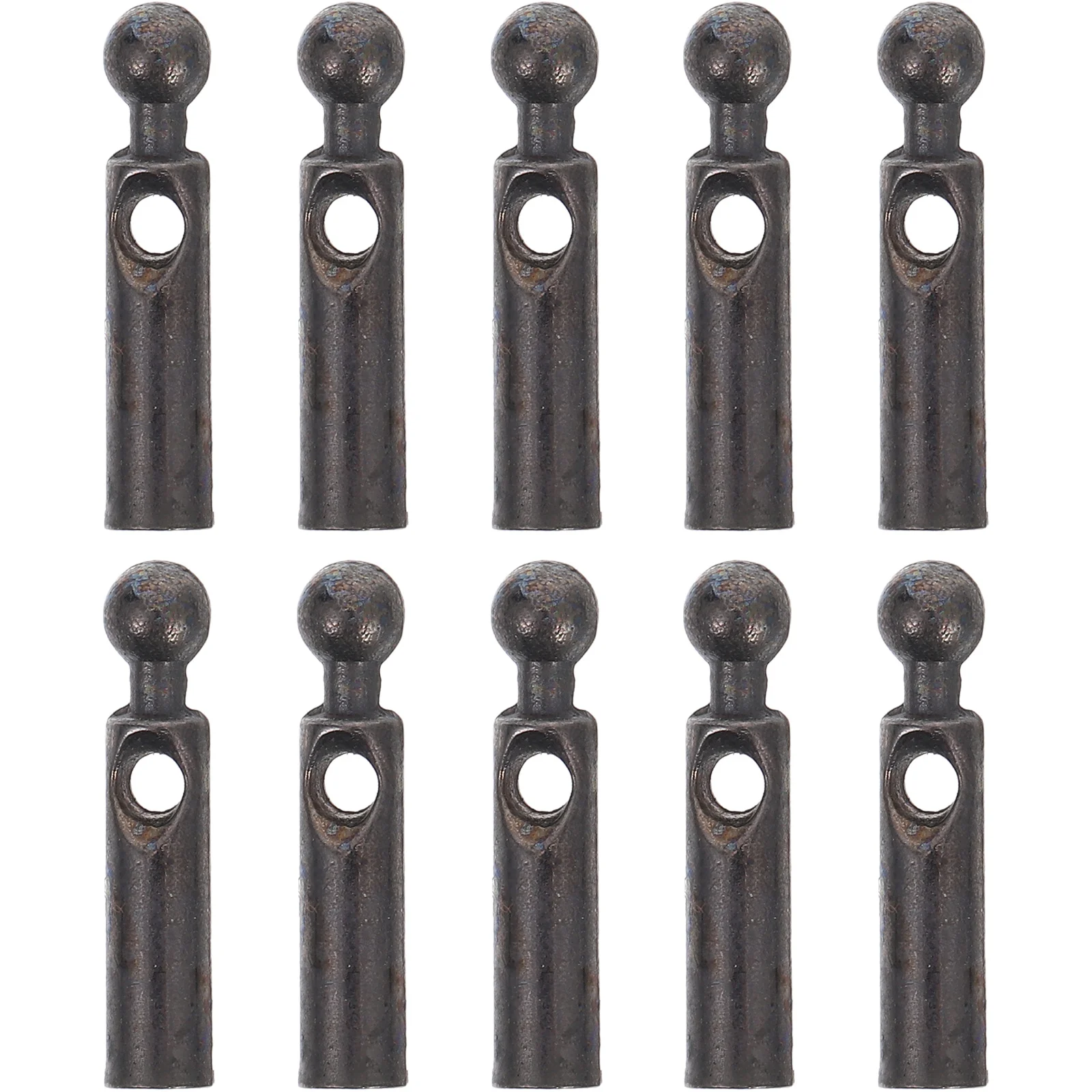 

10Pcs Umbrella Tail Beads Dark Grey Bone Covers 2mm Folding Replacement End Tips Repair Parts Suitable for Umbrella Repair