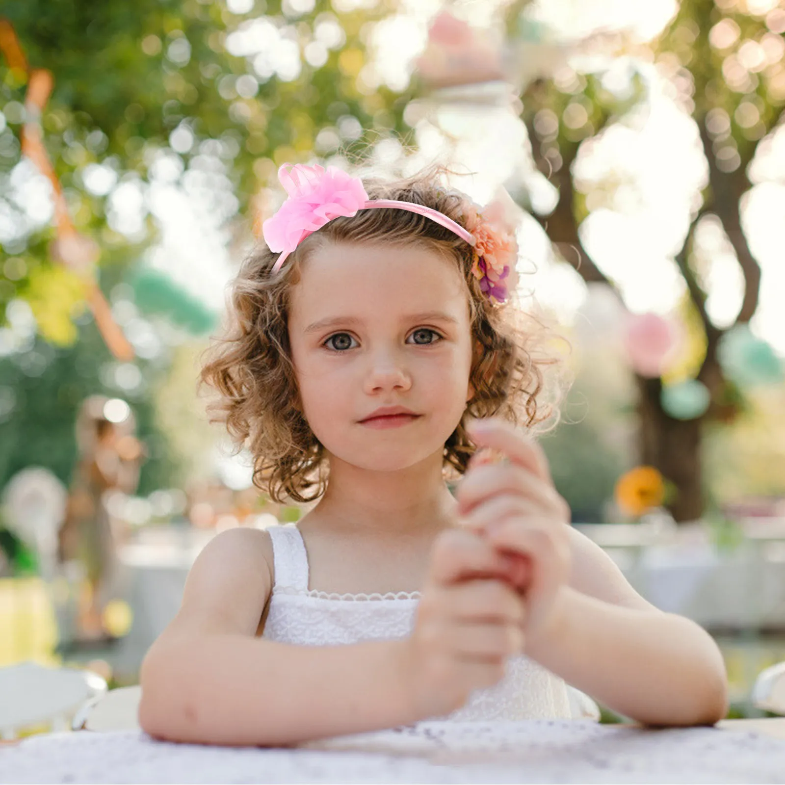 

Princess Headband for Toddler Girls Cute Rose Flower Bow Design Soft Comfortable Hair Accessory for Daily Wear Party