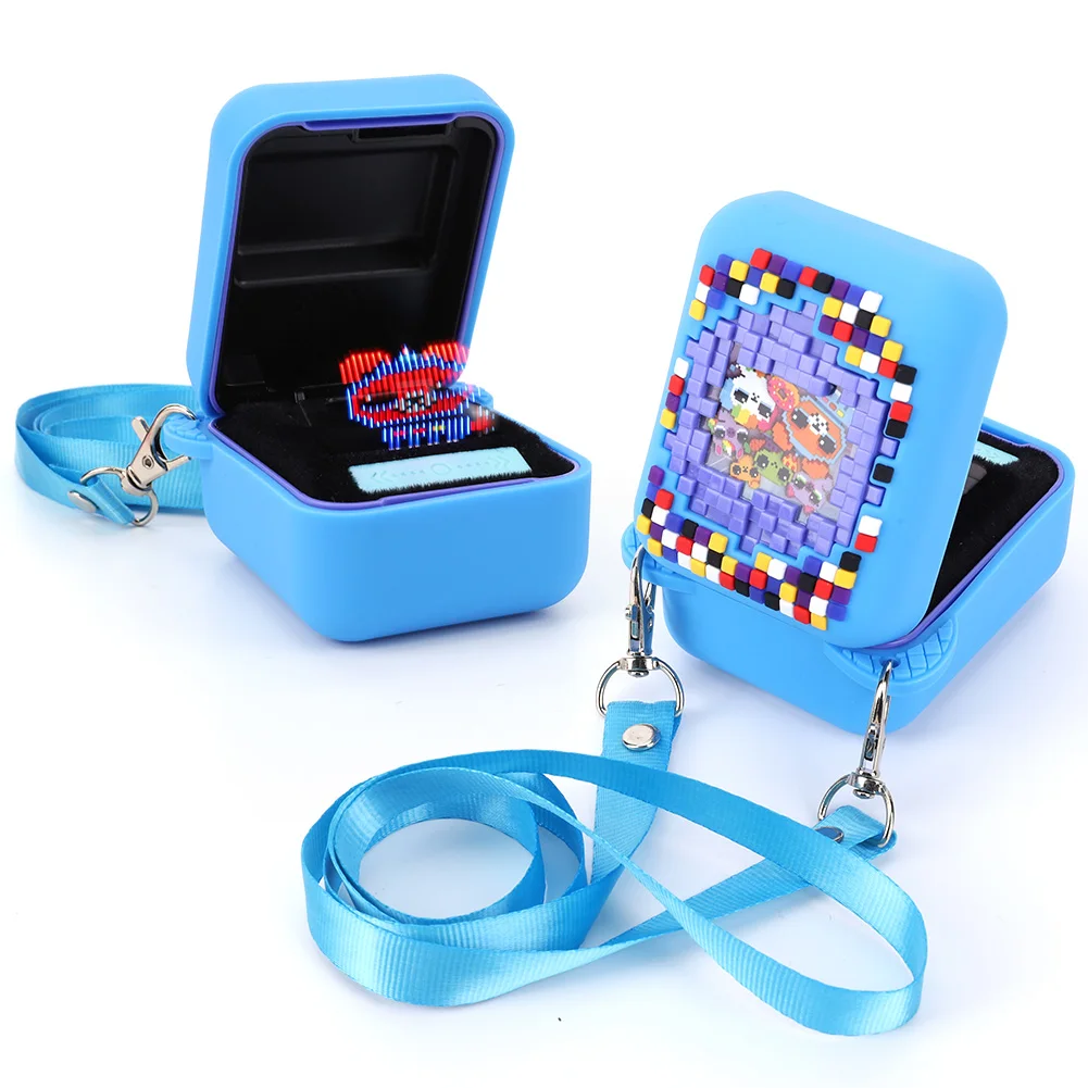 

Shockproof Silicone Cover Case Lanyard Washable Protective Case for Bitzee Virtual Electronic Pet Toy