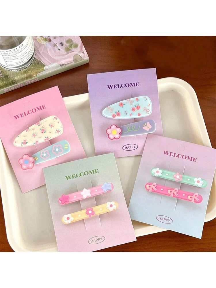 2 unids/set de Clip de pelo de perro gato de dibujos animados lindo de moda Clip LATERAL de chica dulce exquisito Clip de flequillo para estudiantes ﻿ ﻿ ﻿