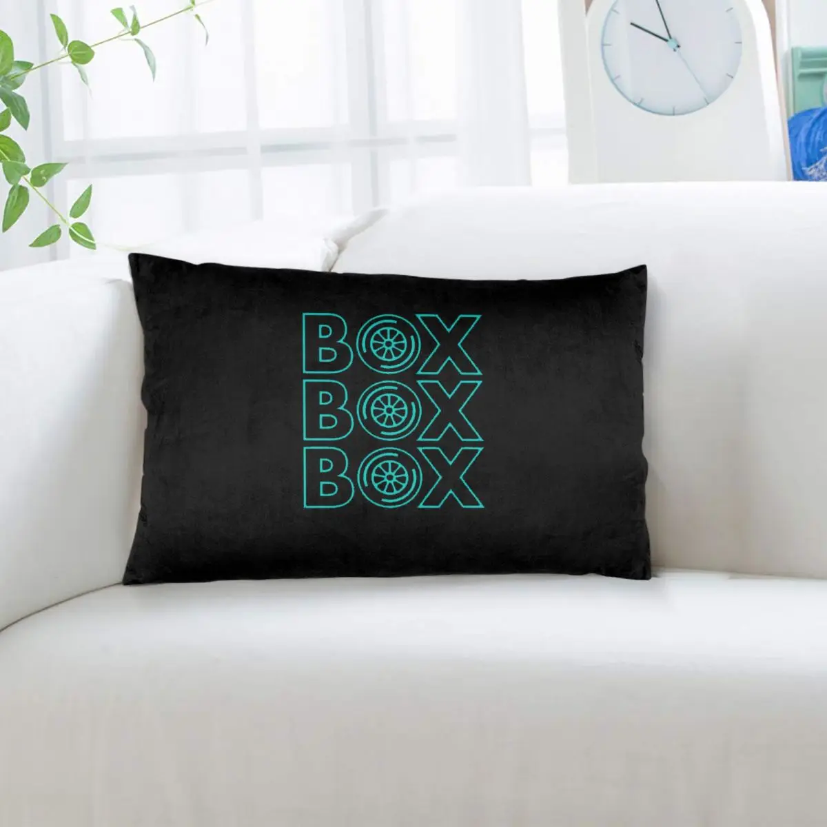 Box Box Box Silver Arrows F1 Tyre Design Rectangle Pillowcase Cushion Cover Decor Bedroom Bed Home Comfort Throw Pillow