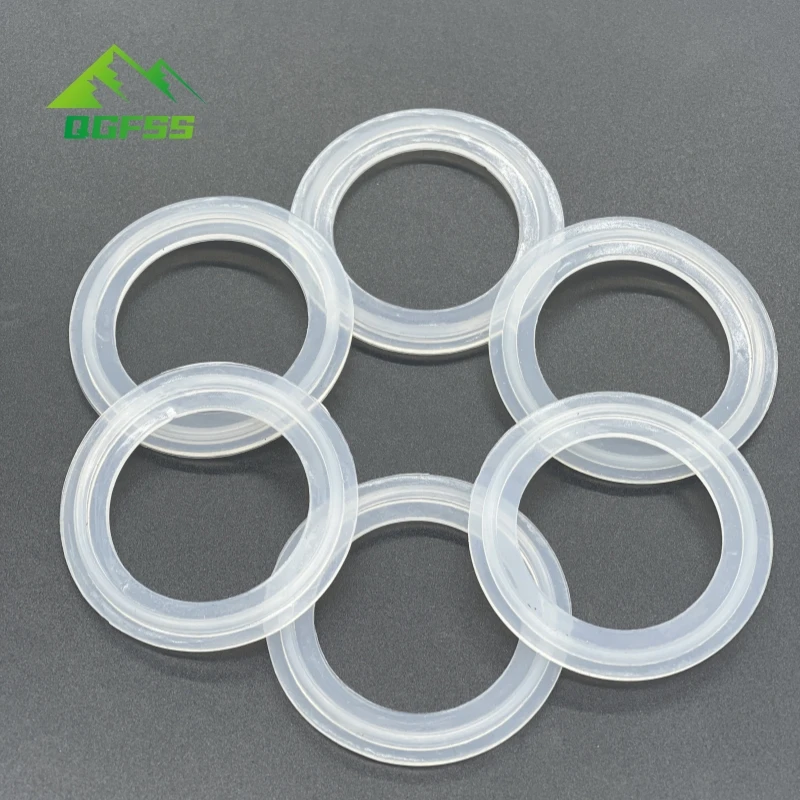 

5PCS Fit 19mm-Pipe x 159mm O/D Sanitary Tri Clamp Ferrule Silicone Sealing Strip Gasket Ring Washer For Homebrew Dairy Product