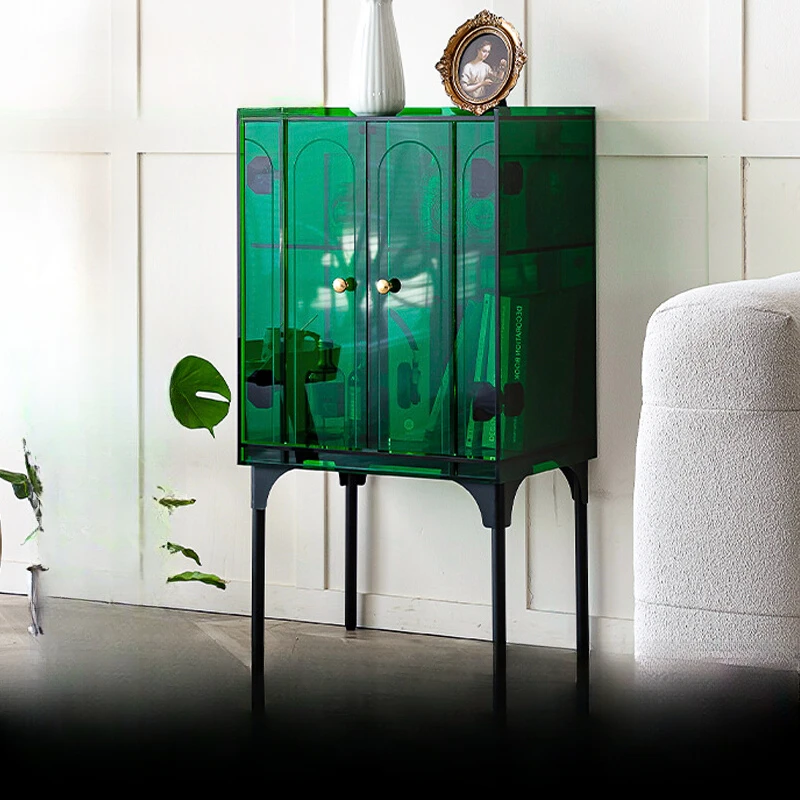 Acrylic storage cabinet, multifunctional storage, home bedroom sofa decoration