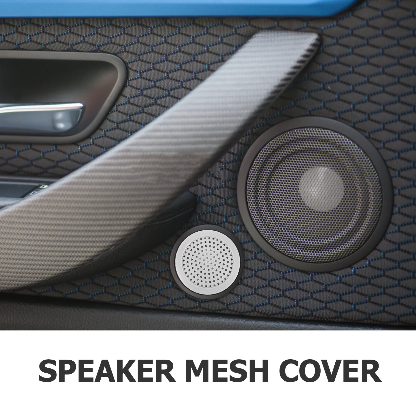 Car Audio Front Speaker Grill Sets Modern Design Easy Install for All Vehicle Types Enhanced Acoustic Performance Part