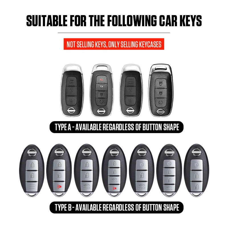 ABS Car Remote Key Cover Case for Nissan Rouge Maxima Altima Sentra Murano Qashqai With logo Accessorie 3