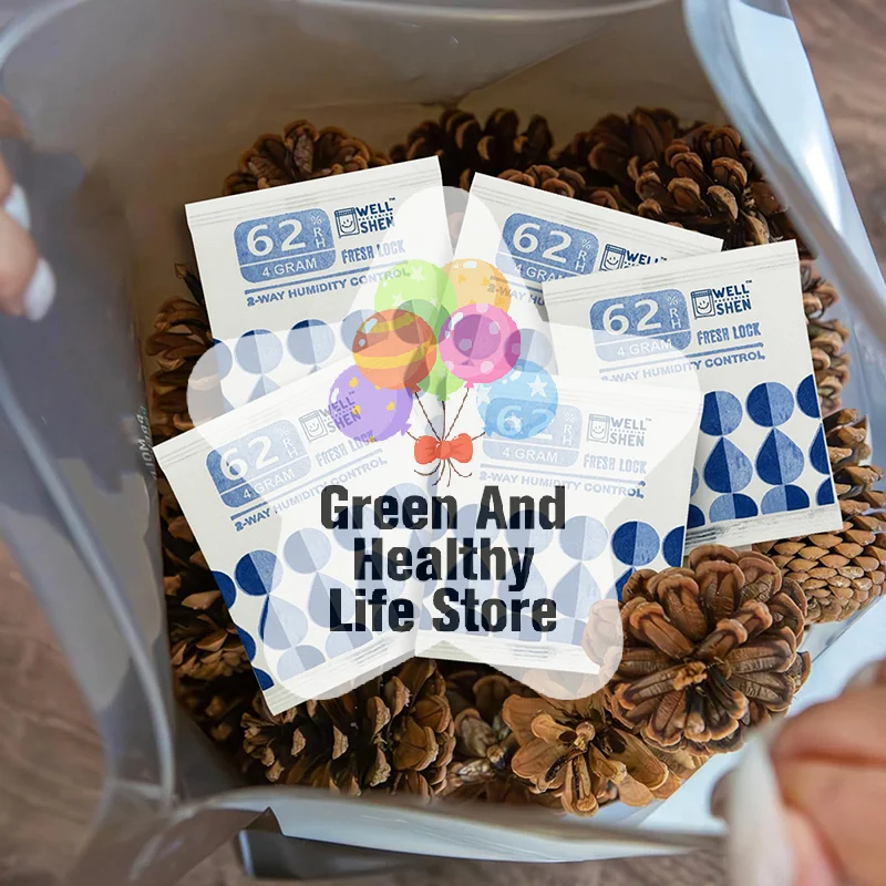 Pacchetti idratazione ottimale 4g / 8g, 62% RH per conservare e polimerizzazione di boccioli di fiori e erbe, bilanciatore dell'umidità