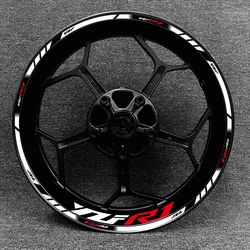 Suitable for motorcycle Yama r1 decal steel ring wheels YZFR1 hub wheel rim modification personalized reflective stickers