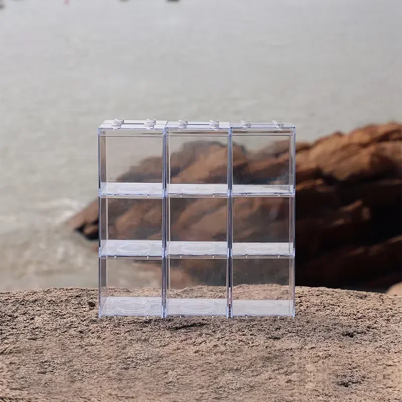 Relaxlines Acrylic Aquarium Stackable Box Office Home Table Use Mini Aquarium Fish tank