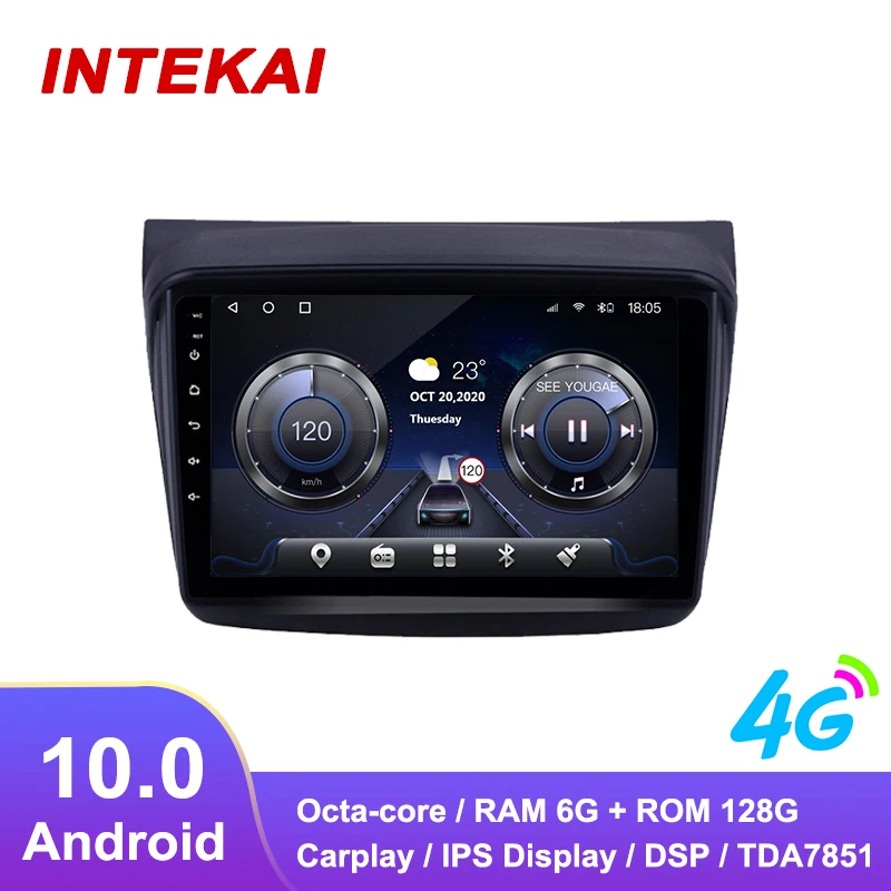 

9" Android 10.0 Car Radio GPS Navigation autoradio multimedia player for Mitsubishi Pajero Sport L200 Trion head unit stereo