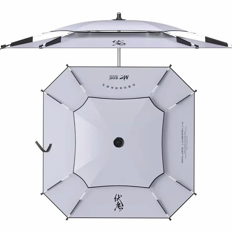

2.0-2.4M New Fishing Parasol Innovatively Octagonal Fishing Umbrella Stainless Steel Rod Beach Large Parasol Backyard Umbrella