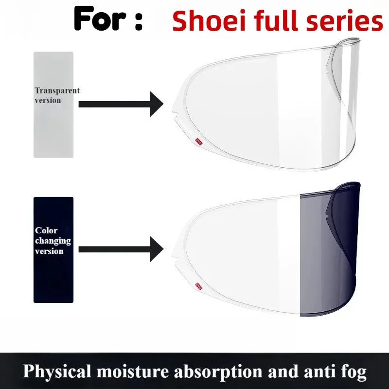 

For SHOEI Z7 Z8 X14 X15 Glamster ADV Tension Full Helmet Retro Helmet Lens Anti Fog Stickers Color changing anti fog sticker
