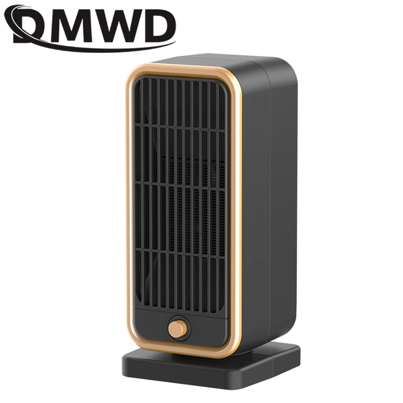 DMWD Electric Heater 500W  Portable Desktop Fan Heater Ceramic Heating Heating Warm Air Blower Home Office Warmer Machine 110V