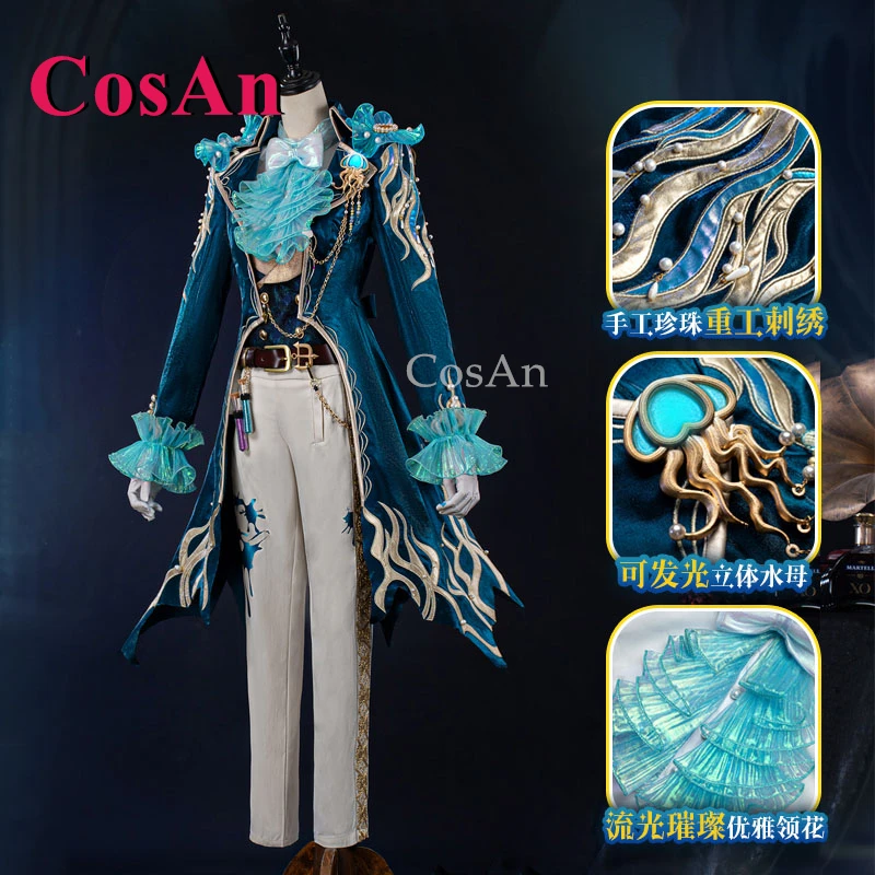 

CosAn Game Identity V Frederick Kreiburg/Composer Cosplay Costumes Fashion Uniform Full Set Halloween Party Role Play Clothing