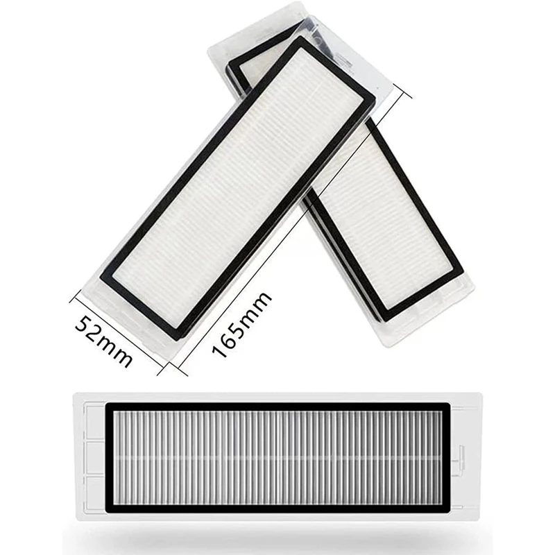طقم ملحقات قطع غيار لشاوميو ميجيا روبوروك ، E25 ، E4 ، S5 ، S6 ، E20 ، E35 ، C10 ، S50 ، S51 ، S4 ، فلتر فرشاة الجانب الرئيسي