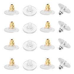 100-200pcs Fishhook Earring Backs Rubber Ear Stopper for Jewelry Making Bullet Clutch Earring Backs Replacements Diy Accessories