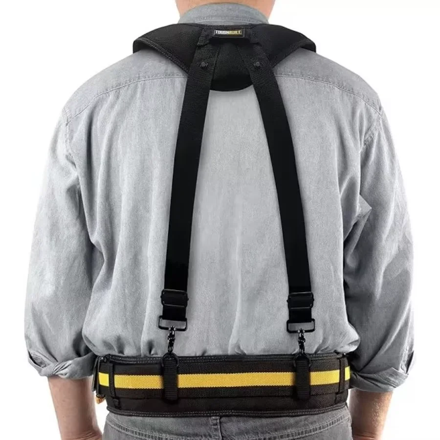 Imagem -06 - Toughbuilt Tb-ct51g Constrcution Ferramenta Suspensórios ao ar Livre H-harness Duty Cinto Confortável Espuma Ombro Padder Cinto de Segurança