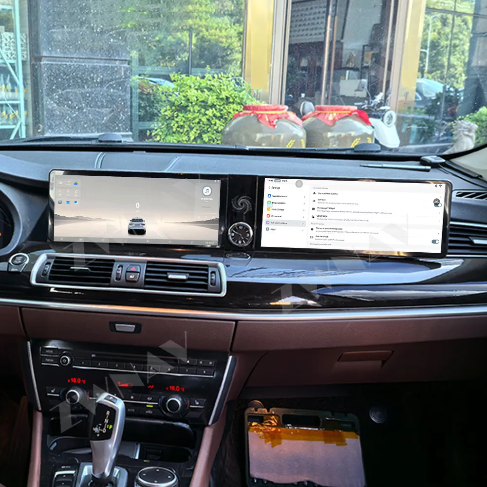 

Android 13 For BMW 5 Series GT 2009-2017 CIC/NBT 12.3" Dual QLED Touch Screen Car Stereo Audio Radio Multimedia Player Navigatio