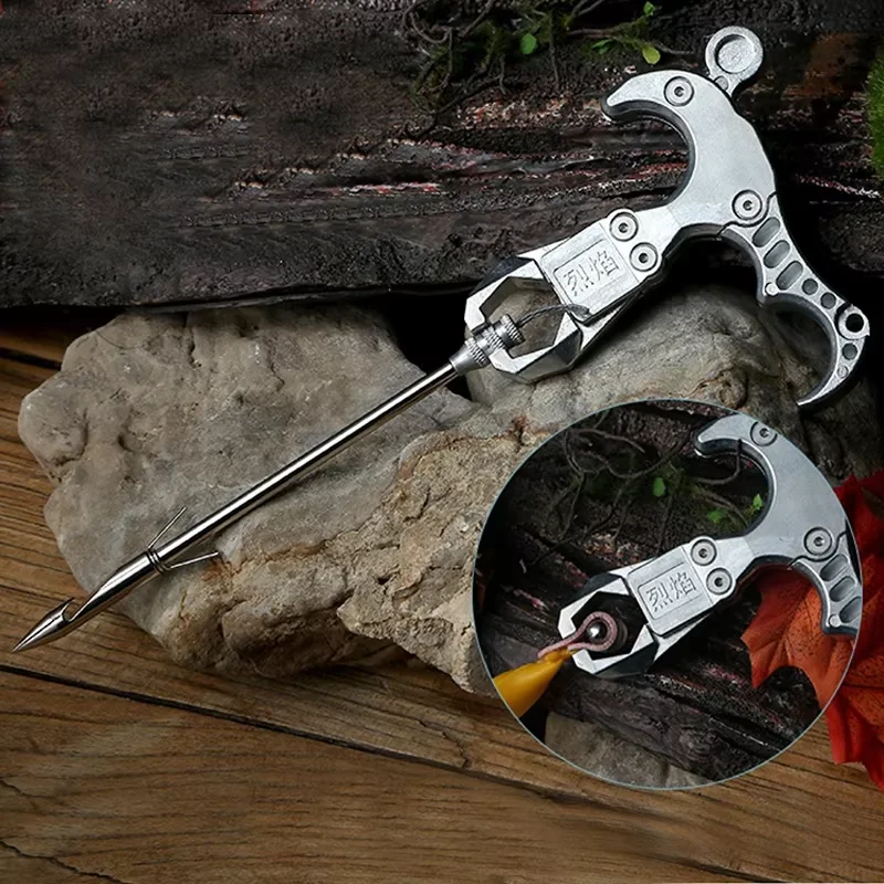 

Metal Release Aid Mud Ball Stainless Steel Handheld Fish Dart Release Device Slingshot Accessories Outdoor Hunting Equipment