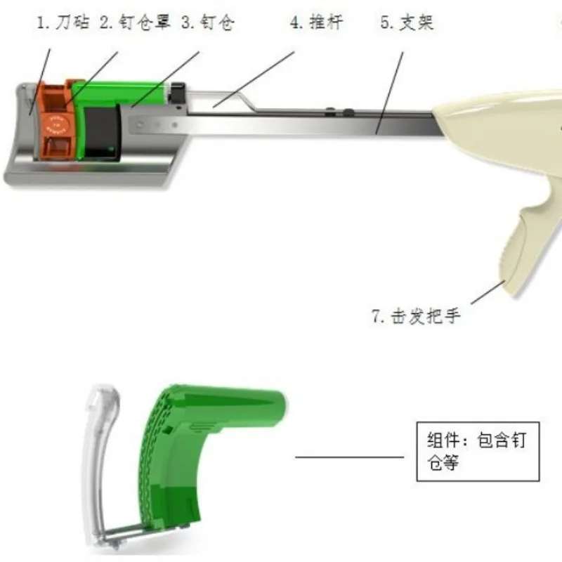 Disposable Curved Stapler Curved Sutures Gastrointestinal Stapler Gastrointestinal Stapler